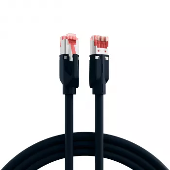 EFB-Elektronik RJ45 patchkabel Cat.6A S/FTP LSZH Draka UC900 TM21 svart 40 m