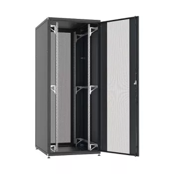 EFB Elektronik PRO 42HE serverskåp 800x800 mm perforerade delade dörrar RAL 9005 (PRO-4288TS.P2)