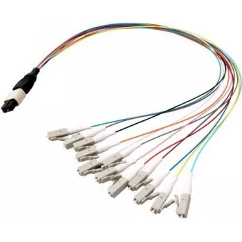 EFB Elektronik MTPM08LCOM3-0.4 MTP till LC fanout-kabel, OM3, LSZH, aqua, 0,4 m