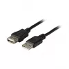 EFB Elektronik USB 2.0 förlängningskabel A-A hane till hona 1,8 m svart Classic
