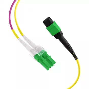 EFB Elektronik MTPF12LCAPC-5 - 5 m - OS2 - MTP - 12x LC fiberoptisk breakout-kabel