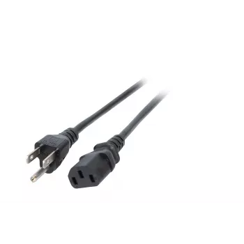 EFB EK490.1,8V2 nätkabel, Japan typ B till IEC C13, 1,8 m, svart