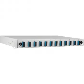 EFB skarvbox SC OS2 utdragbar 24 pigtails 12 kopplingar 1U rack