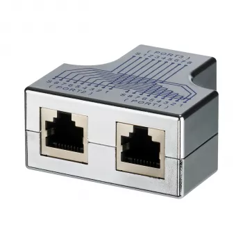 EFB Elektronik T-moduladapter RJ45 hona/2x hona 1:1 skärmad