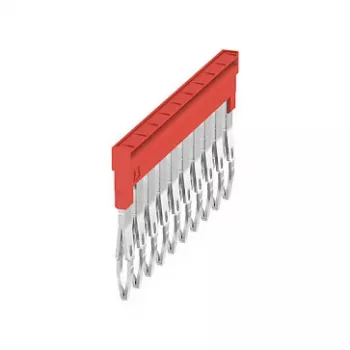 Weidmüller ZQV 1.5N/10 RD tvärförbindare, 10-polig, 1,5 mm², röd, Wemid, 20 st