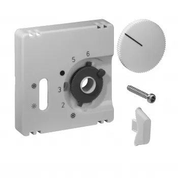 ALRE täcklock-set för rumstermostat JZ-037.100, renvit (RAL 9010)