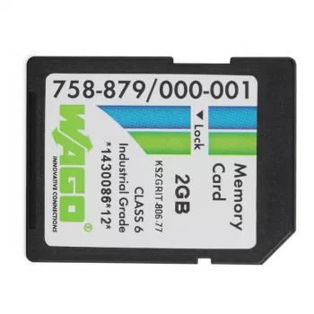 WAGO 758-879/000-001 - 2 GB - SD - NAND - 20 MB/s - 17 MB/s - svart