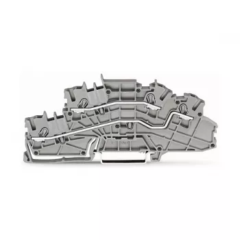 WAGO 2003-6642 genomgångsklämma, TOPJOB® S, 2-ledar, 4 mm², grå, 800 V, 24 A