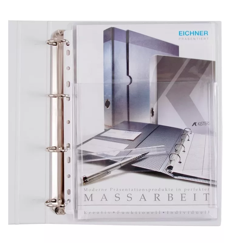 Eichner 10 dokumentfickor A4 transparent släta