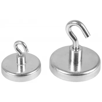 Eichner Magnetic Hook Silver, Metal Ø 3.6 x 1.7 cm, 5 Pieces