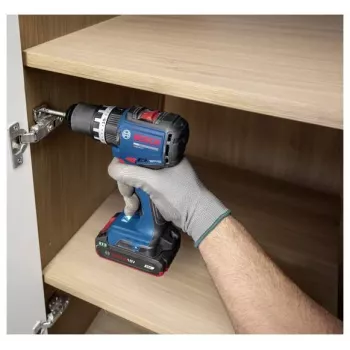 BOSCH Professional GSB 18V-52 batteridriven slagborrskruvdragare set med 2 batterier 2,0 Ah, L-Case