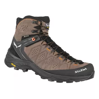 SALEWA Alp Trainer 2 Mid GTX vandringskängor - Walnut/Fluo Orange - UK 9,5 (EU 44)