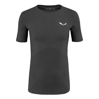 Salewa Zebru Medium Warm Merino T-shirt Herr Onyx M