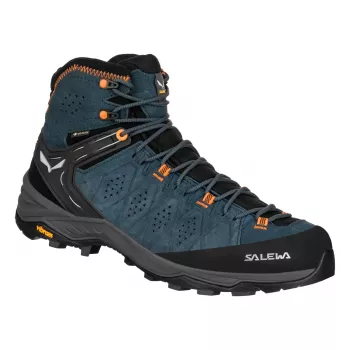 SALEWA Alp Trainer 2 Mid GTX vandringsskor - Dark Denim/Fluo Orange - UK 11 (EU 46)