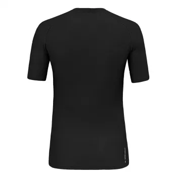 Salewa Cristallo Warm Merinoull T-shirt – Black Out, Storlek S