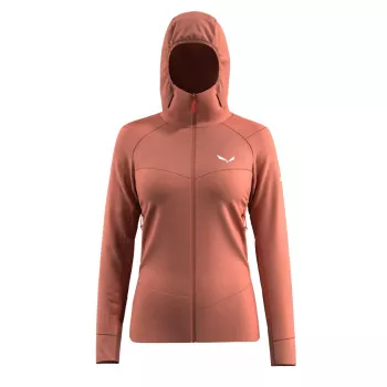 Salewa Agner Polarlite Hooded Jacket - Etruscan Red, storlek M