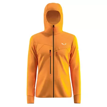 SALEWA fleecejacka med huva Turmeric L