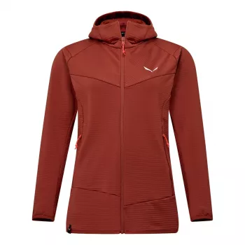 Salewa Puez Altavia PL HD Jacket - Etruskischrot - dam - storlek L