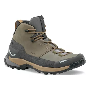 SALEWA Puez Leather Mid PTX Hiking Boots - Bungee Cord / Onyx