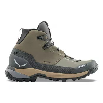 SALEWA Shoes Puez Leather Mid PTX Bungee Cord-Onyx UK 5.5