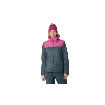 SALEWA dam Dynafit Radical PRL Hood Jacket isolerad kapuzenjacka - Magenta, storlek M