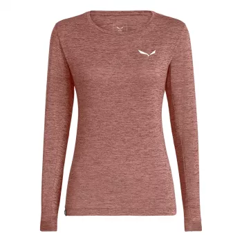 SALEWA Puez Melange Dry Long Sleeve Tee dam Pink S