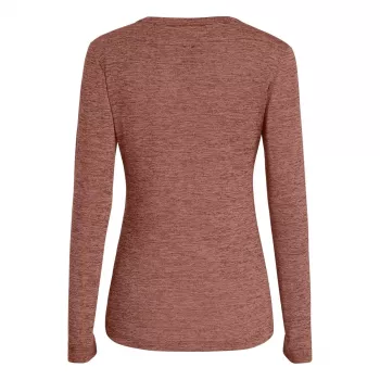 Salewa Puez Melange Dry L/S Tee dam långärmad T-shirt - Desert Pink Melange, Storlek M