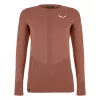 Salewa Zebru Medium Warm AMR L/S Tee dam - Etruscan Red, storlek M