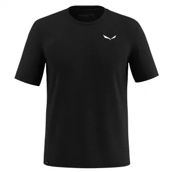 Salewa Eagle Minilogo AM T-Shirt - Black Out, storlek M
