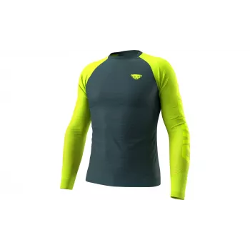 SALEWA Dynafit Ultra S-Tech L/S tee - Ultra Yellow, storlek L/XL