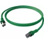 EasyLan DualBoot Push-patchkabel Cat.6A S/FTP grön 7,5 m