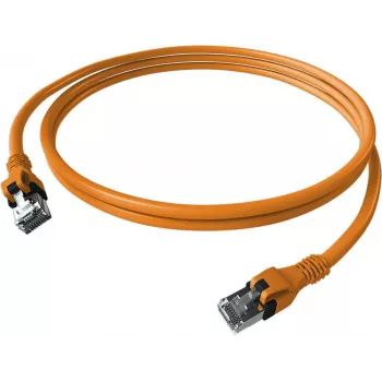 EasyLan saCon DualBoot patchkabel S/FTP orange 3,00 m Cat.6A