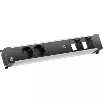 Bachmann POWER FRAME 2x Schuko-uttag 1x USB-C-laddare 2x CM-platser 0,2 m GST18