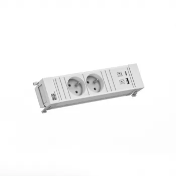 Bachmann POWER FRAME 2x Schuko-uttag 1x USB A/C 22W 0,2 m GST18
