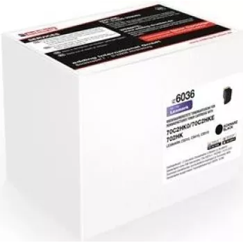 Edding EDD-6036 svart tonerkassett kompatibel med Lexmark 70C2HK0