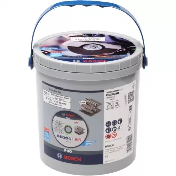 BOSCH POWERTOOLS PRO kapskiva för rostfritt och metall, Ø 125 mm, 100 st i hink (hål 22,23 mm, WA 60 T BF)