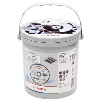 BOSCH kapskiva för rostfritt och metall, Ø 125 mm, 100 st i hink (hål 22,23 mm, A 60 T BF)