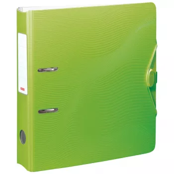 BRUNNEN WAVE spakmapp kiwi grön plast 7 cm DIN A4