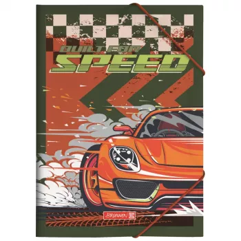 BRUNNEN Fast Wheels dokumentmapp A4 röd/grön