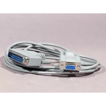 ARTDEV RS232 seriell kabel DB9 hane till hona 1,5 m ljusgrå för kvittoskrivare / kunddisplay