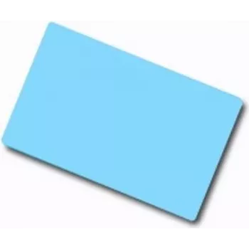 ARTDEV Blank PVC-kort – 86 x 54 mm 30 mil 0,76 mm ljusblå