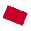 ARTDEV Blankt rött PVC-kort - 30 mil 0,76 mm - CR80 - enkel