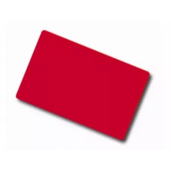 ARTDEV Blankt rött PVC-kort - 30 mil 0,76 mm - CR80 - enkel