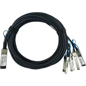 BlueOptics kompatibel Ixia QSFP28-4SFP28-DAC-1M BlueLAN passiv 100GBASE-CR4 QSFP28 till 4x25GBASE-CR SFP28 Direct Attach Breakout-kabel, 1 meter, AWG26