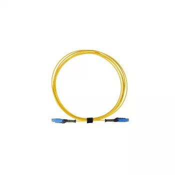 BlueOptics Duplex fiberoptisk patchkabel, MDC-UPC till MDC-UPC, Singlemode 9/125µm, G.657, 3m, blå