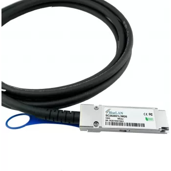 BlueOptics-kompatibel Palo Alto Networks PAN-QSFP28-DAC-3M BlueLAN SC282801L3M26 QSFP28 Direct Attach-kabel, 100GBASE-CR4, Infiniband EDR, 26AWG, 3 meter (PAN-QSFP28-DAC-3M-BL)