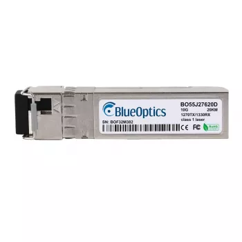 BlueOptics SFP+ 10GBase-BX-U-transceiver, 1270 nm TX / 1330 nm RX, LC simplex, SMF, 20 km, kompatibel med Synology SFP-10G-BX-U