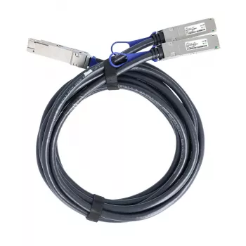 BlueOptics MCP7H50-H01AR30 Kompatibel breakout direct attach cable (DAC) - passiv 200G till 2x100G twinaxial koppar, QSFP-DD till 2xQSFP28, 3 m