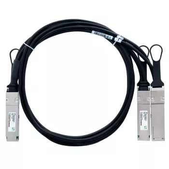 BlueOptics HPE P06248-B22 kompatibel breakout direct attach cable (DAC) passiv 200GbE till 2x100GbE twinaxial koppar QSFP56 till 2xQSFP56 3 m BlueLAN