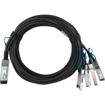BlueOptics Juniper 720-068901 Kompatibel BlueLAN QSFP28 till 4x SFP28 passiv direct attach breakout-kabel, 1 m, AWG26